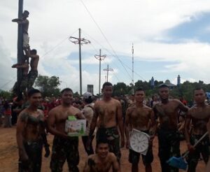 Batalyon Infanteri 10 Marinir/SBY Memeriahkan HUT RI Ke 77 Bersama Masyarakat Kota Batam