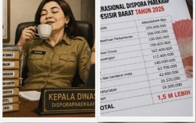 Anggaran Operasional Disporaparekraf Pesibar Tembus Rp1,5 Miliar, Rakyat Dapat Apa?